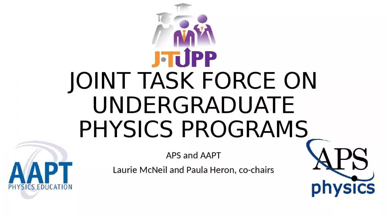 PPT-JOINT TASK FORCE ON UNDERGRADUATE PHYSICS PROGRAMS