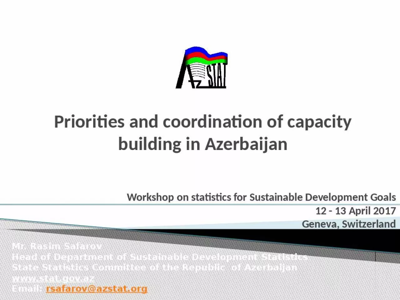 PPT-Priorities and coordination of capacity building in Azerbaijan