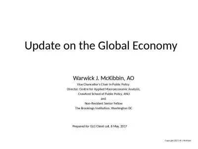 Update on the Global Economy