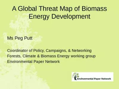 A Global Threat Map of Biomass Energy Development