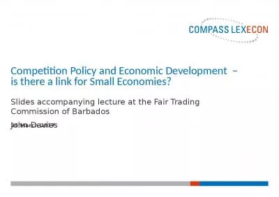 Competition Policy and Economic Development    is there a link for Small Economies?