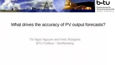 What drives the accuracy of PV output forecasts?