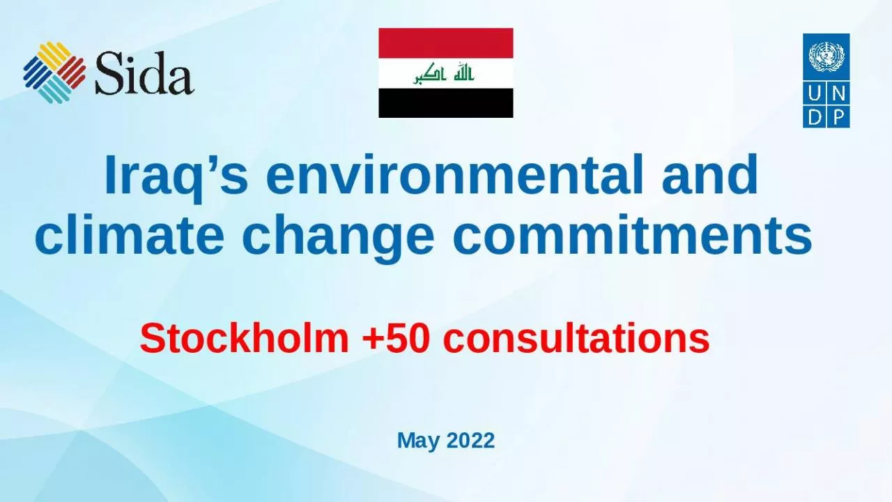 PPT-Iraq s environmental and climate change commitments