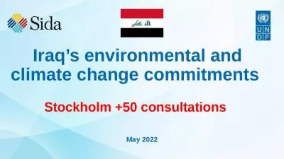 Iraq s environmental and climate change commitments