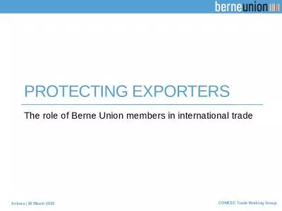 PROTECTING EXPORTERS