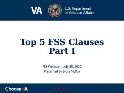 Top 5 FSS Clauses Part I