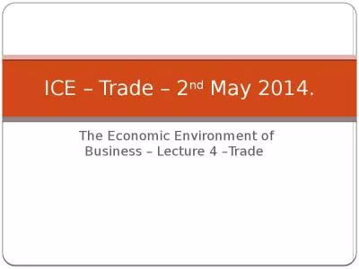 ICE   Trade   2nd May 2014.