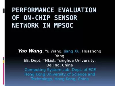 Performance Evaluation of On-Chip Sensor Network in MPSoC