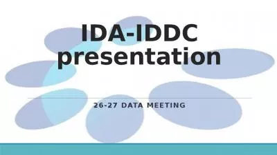 IDA-IDDC presentation