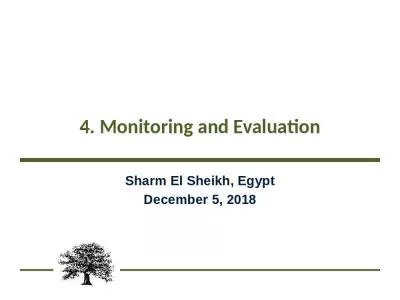 4. Monitoring and Evaluation