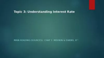 Topic 3: Understanding Interest Rate