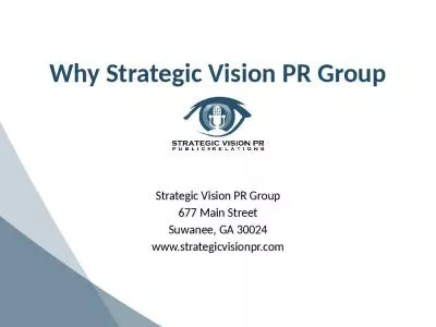 Why Strategic Vision PR Group