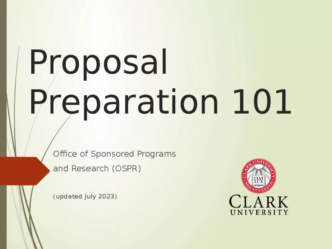 PPT-Proposal Preparation 101