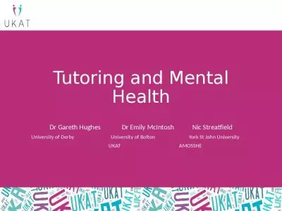 Tutoring and Mental Health