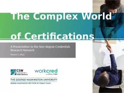 The Complex World  of Certifications