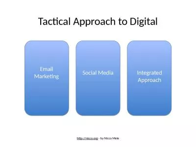 Tactical Approach to Digital