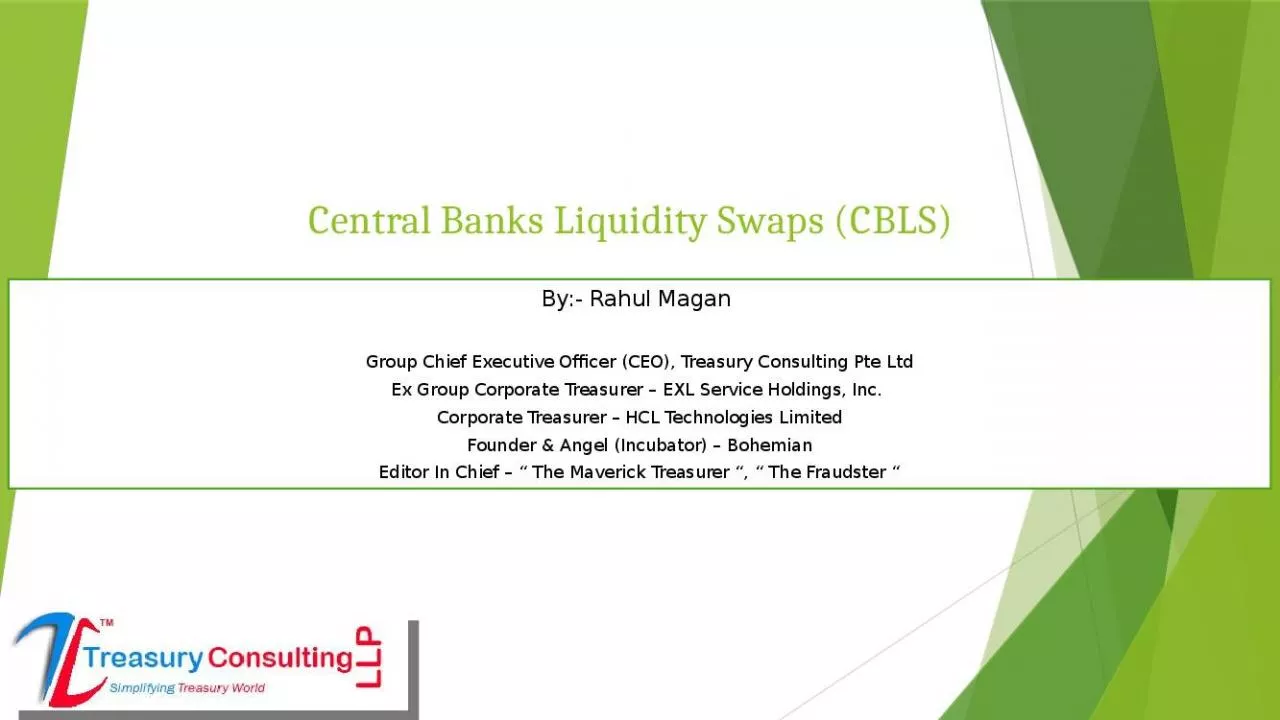 PPT-Central Banks Liquidity Swaps (CBLS)