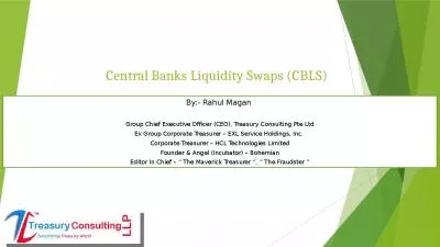 Central Banks Liquidity Swaps (CBLS)