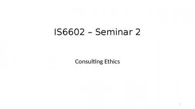 IS6602   Seminar 2