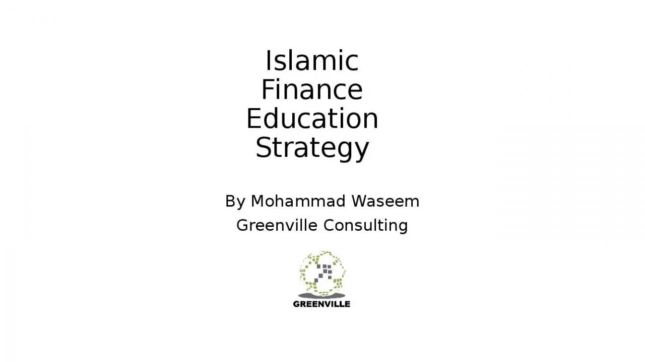 PPT-Islamic Finance Education Strategy