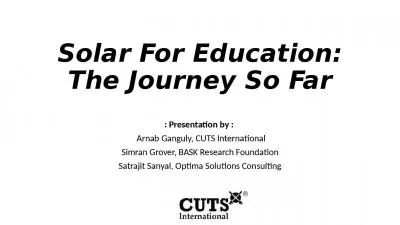 Solar For Education: The Journey So Far