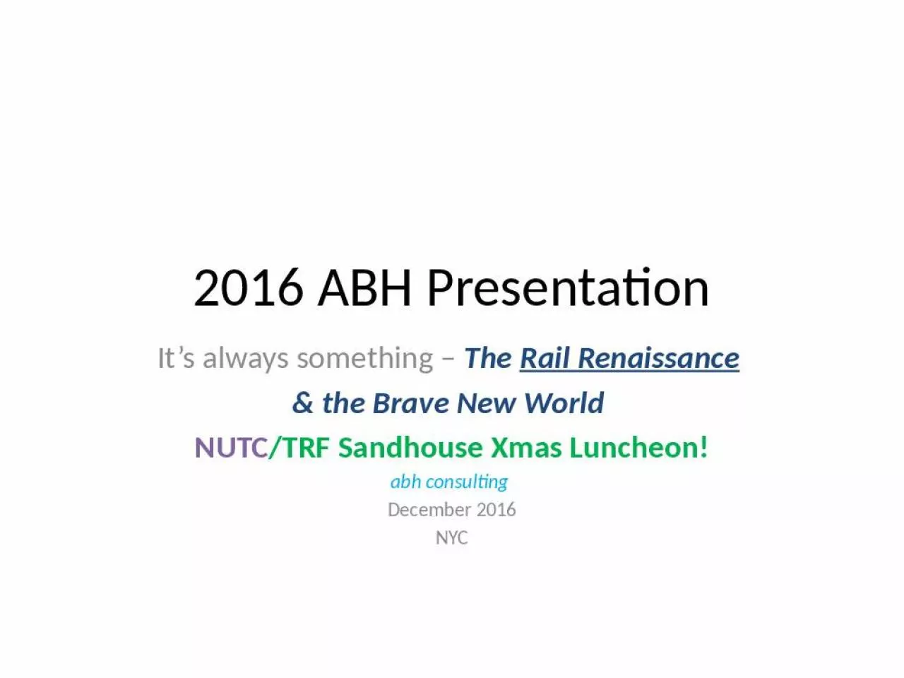 PPT-2016 ABH Presentation