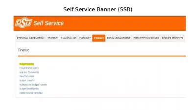 Self Service Banner (SSB)