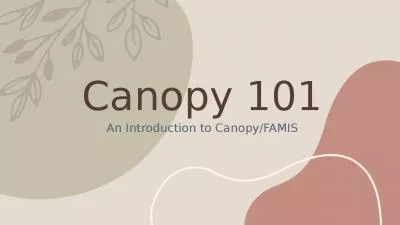 Canopy 101