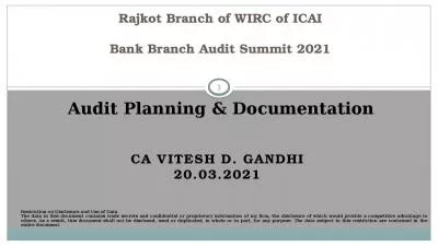 Rajkot Branch of WIRC of ICAI Bank Branch Audit Summit 2021