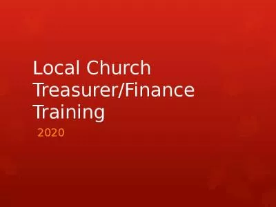 Local Church Treasurer/Finance Training