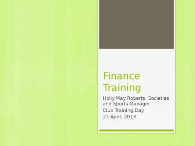 Finance Training