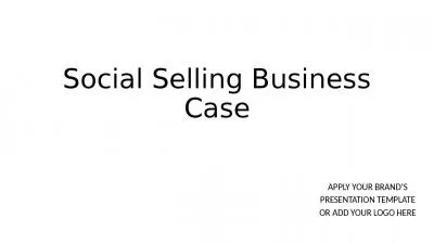 Social Selling Business Case