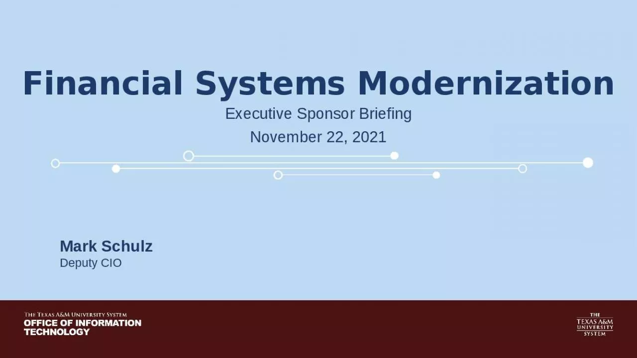 PPT-Financial Systems Modernization