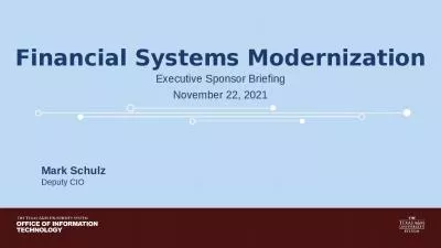 Financial Systems Modernization