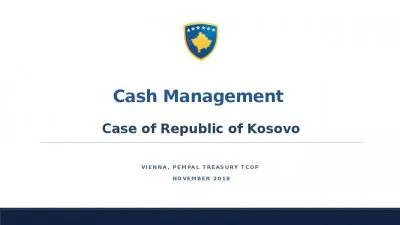 Cash Management  Case of Republic of Kosovo