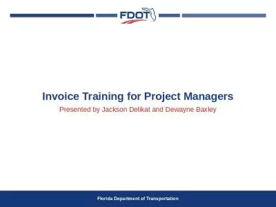 Invoice Training for Project Managers