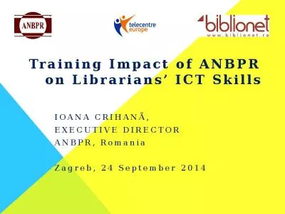 Training Impact of ANBPR on Librarians  ICT Skills