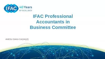 IFAC Professional Accountants in Business Committee