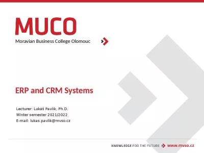 ERP and CRM Systems