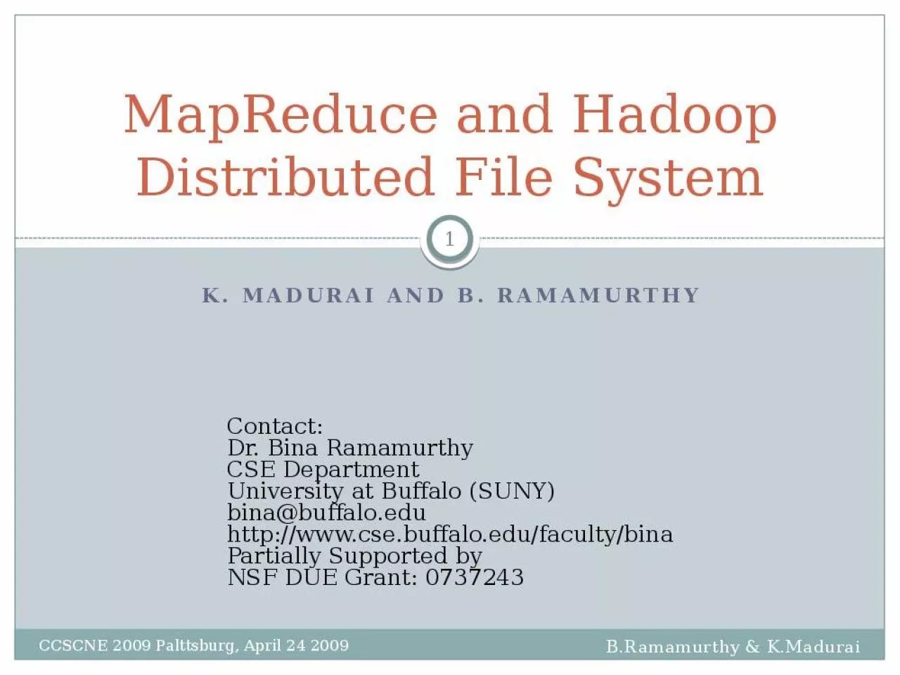 PPT-MapReduce and Hadoop Distributed File System