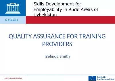 Skills Development for Employability in Rural Areas of Uzbekistan