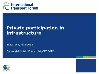 Private participation in infrastructure