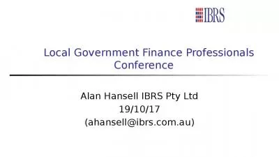 Local Government Finance Professionals Conference