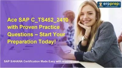 Ace SAP C_TS452_2410 with Proven Practice Questions – Start Your Preparation Today!