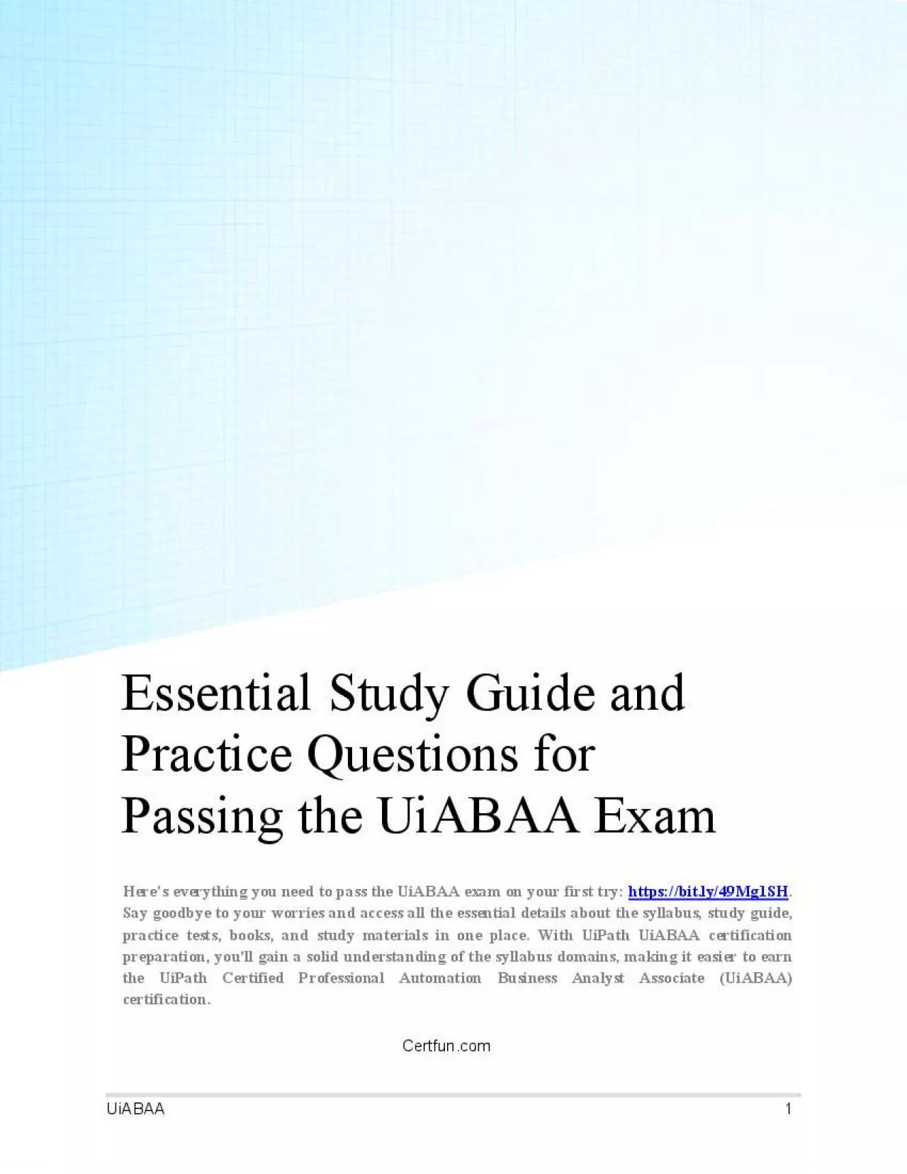 PDF-Essential Guide and Practice Questions for Passing the UiABAA Exam