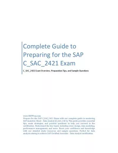 Complete Guide to Preparing for the SAP C_SAC_2421 Exam