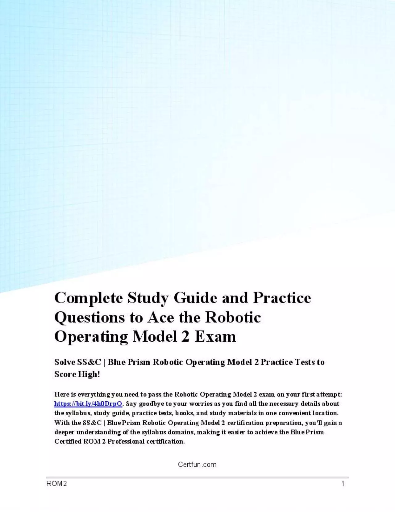 PDF-ROM 2 Exam: Study Guide & Practice