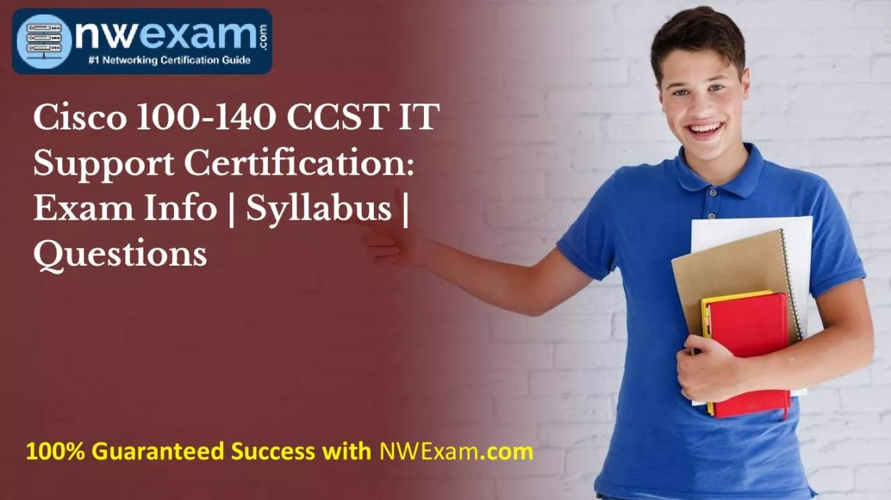 PDF-Cisco 100-140 CCST IT Support Certification: Exam Info | Syllabus | Questions