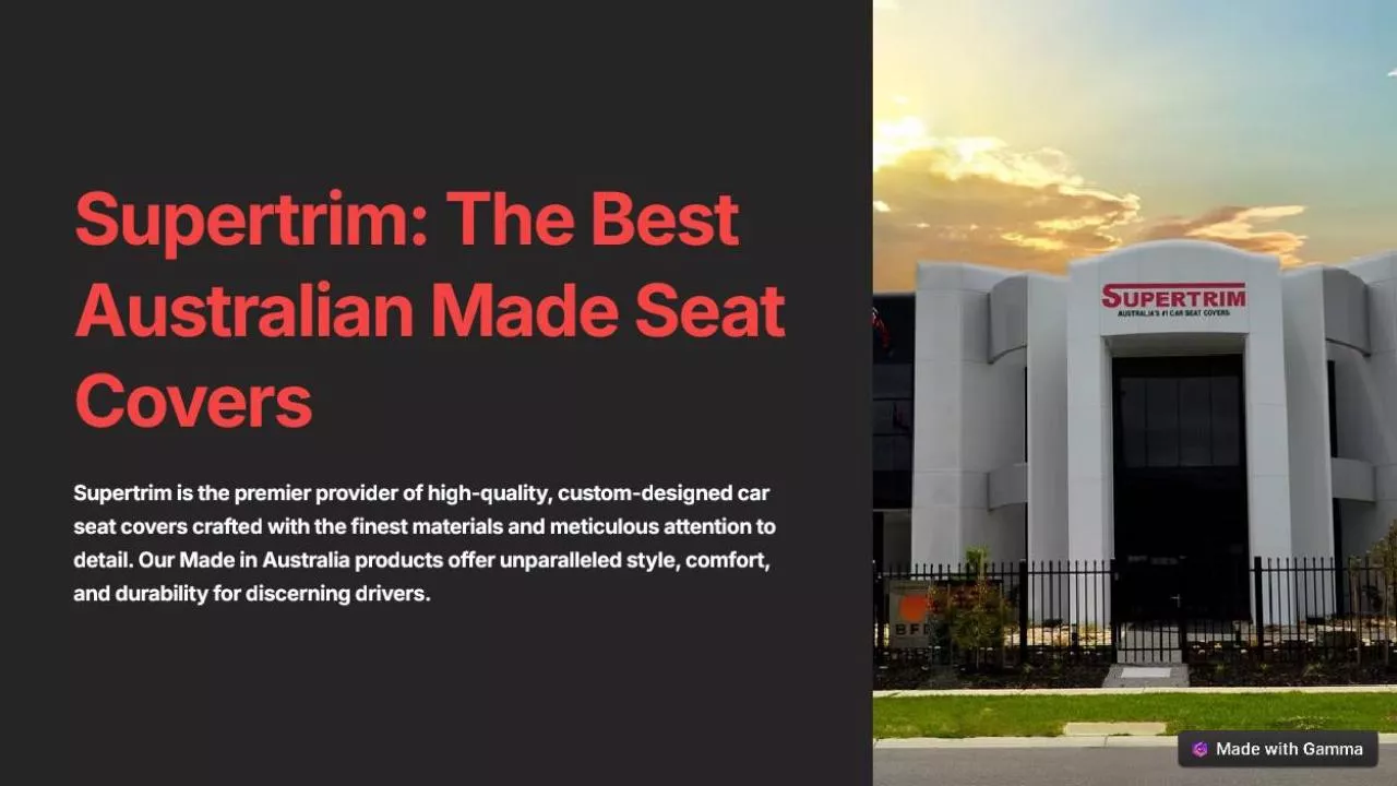 PDF-Supertrim Car Seat Covers