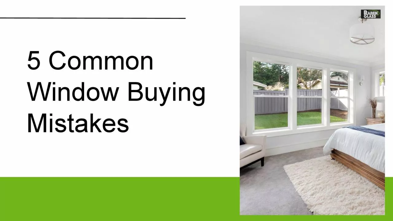 PDF-5 Common Window Buying Mistakes